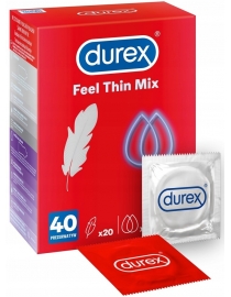 Prezervatīvi Durex Feel Thin Mix 40 gab.