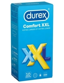 Prezervatīvi Durex comfort XXL 10 gab. kastite