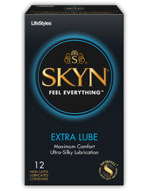 Prezervatīvi LifeStyles SKYN Extra Lubricated 10 gab.